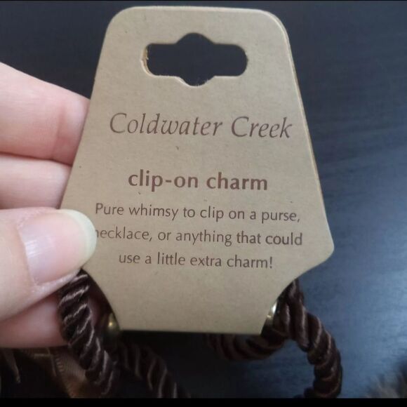 VINTAGE COLDWATER CREEK NWT FOILED GLASS NECKLACE - Picture 4 of 4